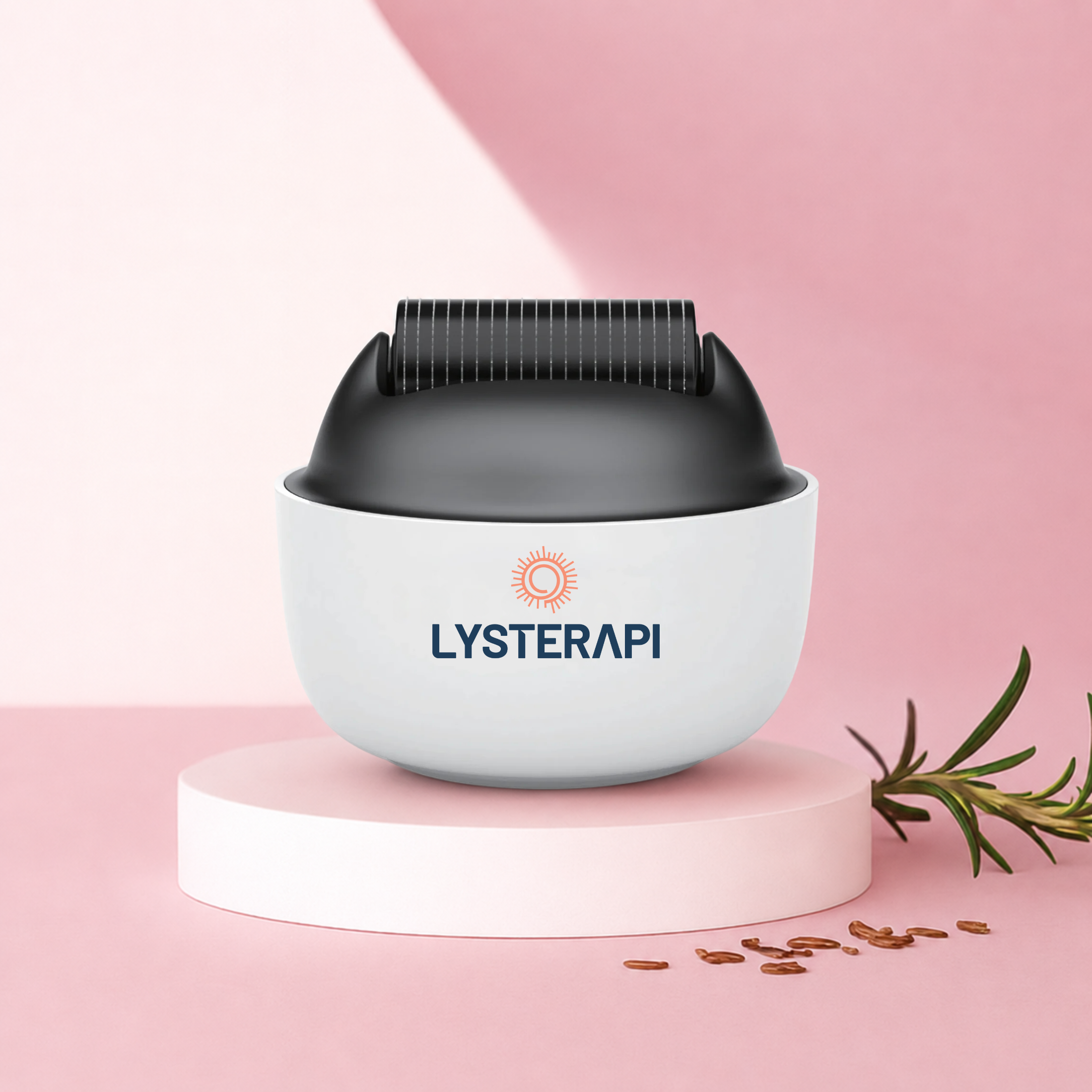 Dermaroller for hårvekst fra Lysterapi – 0,5 mm mikronåling for hodebunnen