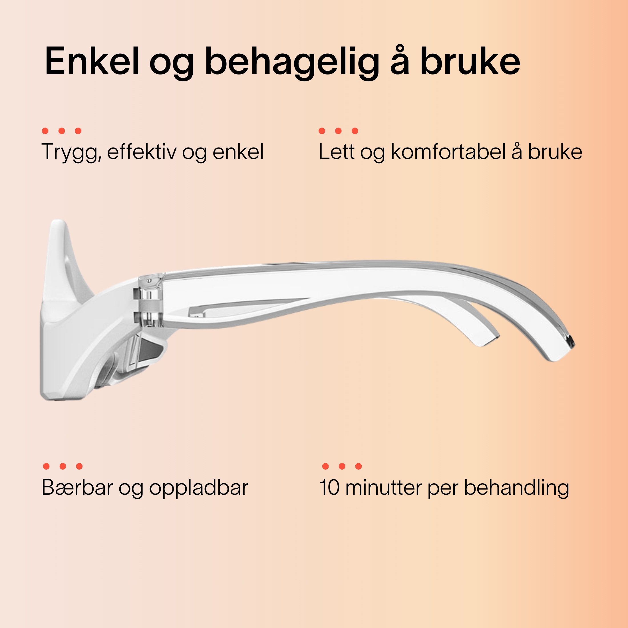 Lumi Eyes®  Rødlysbriller mot poser under øynene