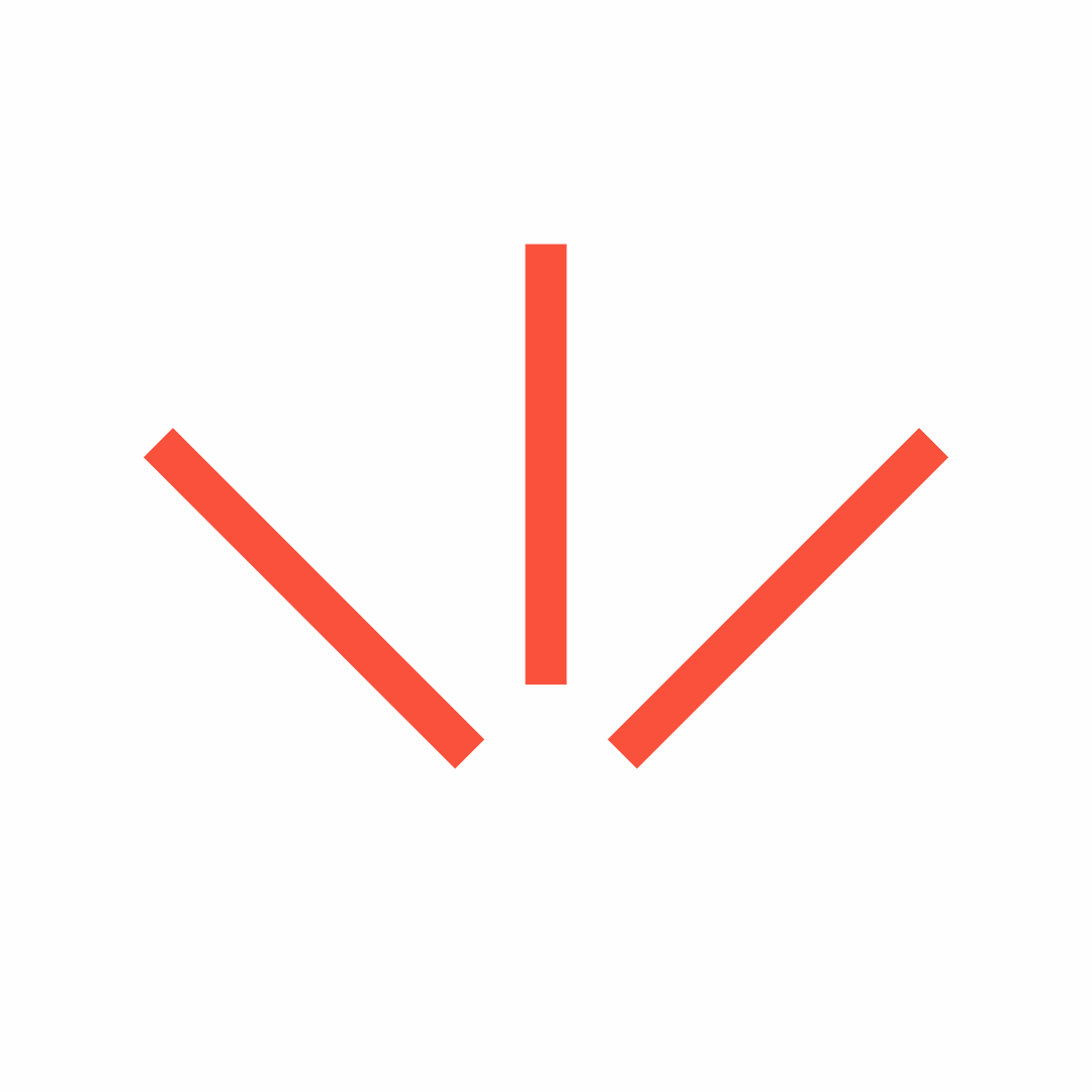 Three red arrows pointing downwards on a white background.