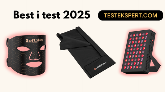 Testekspert: Lysterapi.no får 9,1/10 på InfraPanelX, SoftSkin InfraLight og Infrarødt Saunateppe