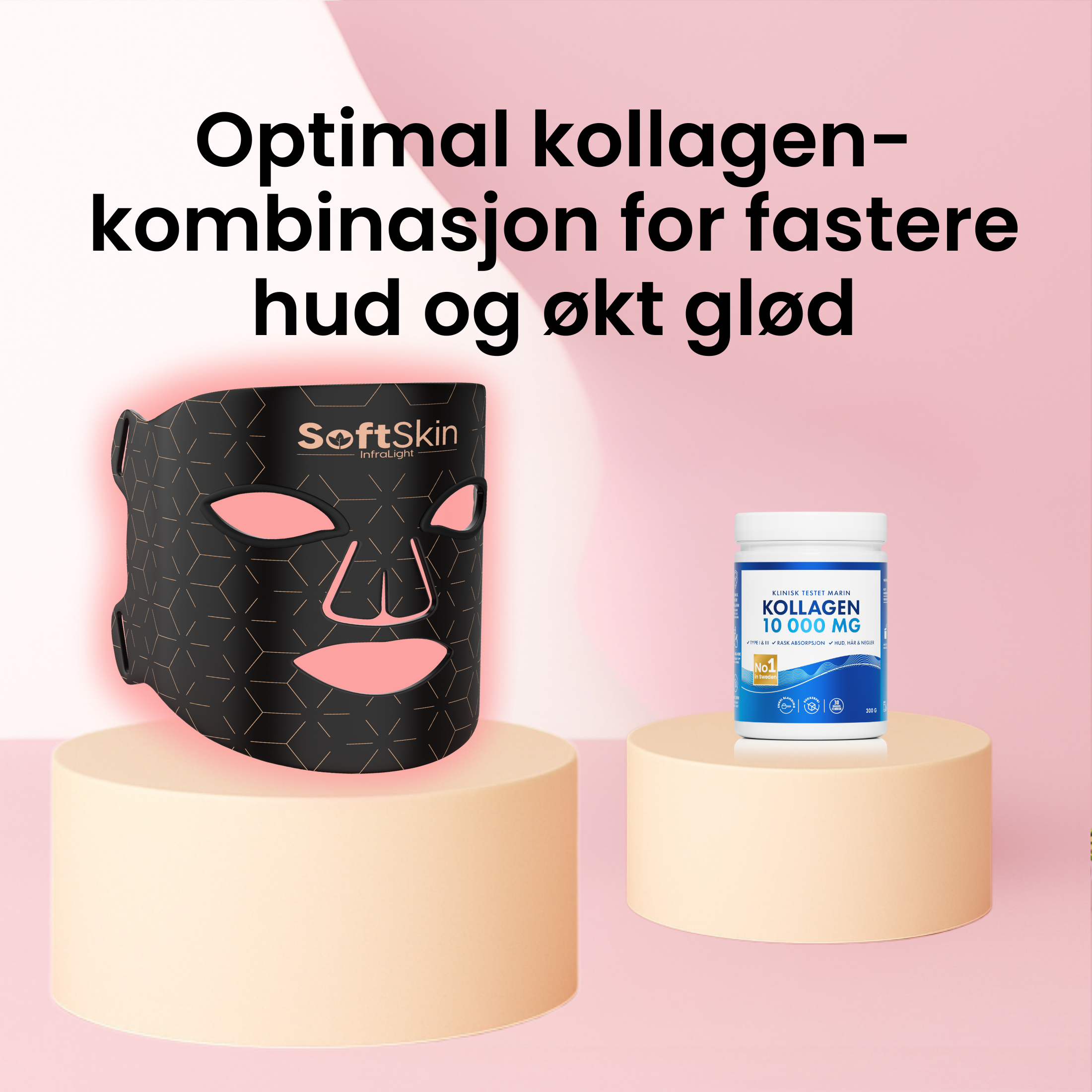 Marint kollagen (30 dager) for fastere hud