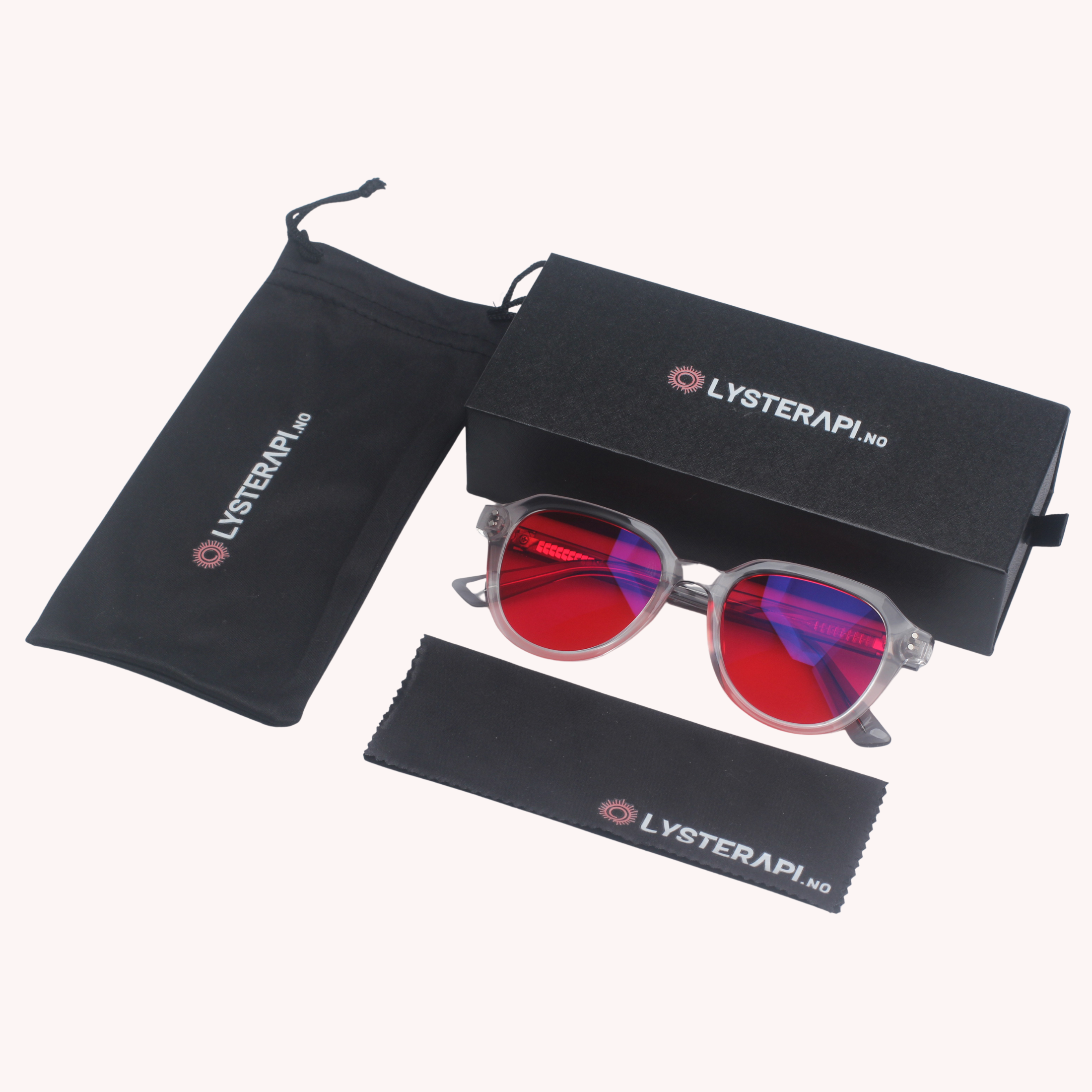 Lysro™ Blålysbriller for bedre søvn - rød