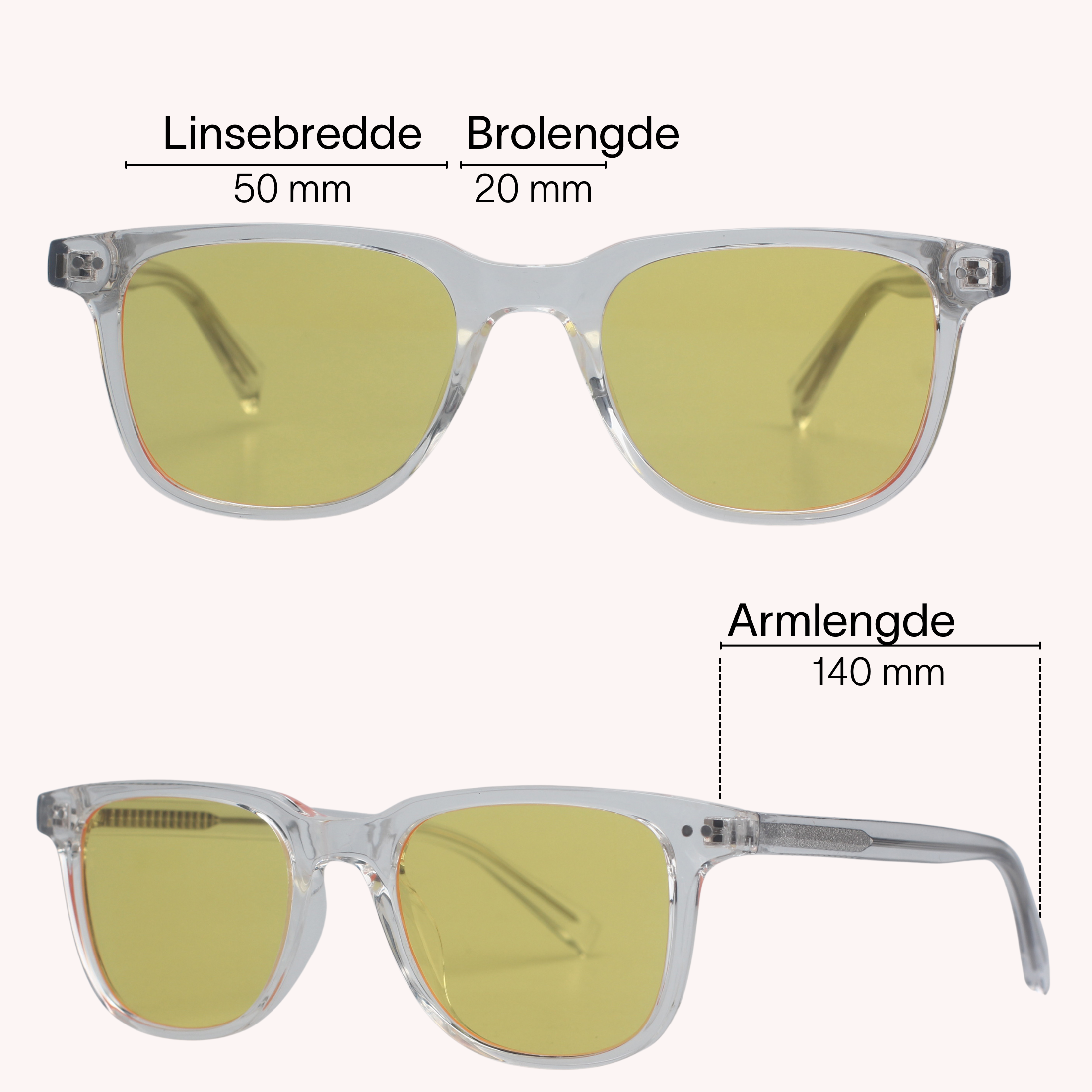 Lysro™ Blålysbriller for bedre søvn - gul
