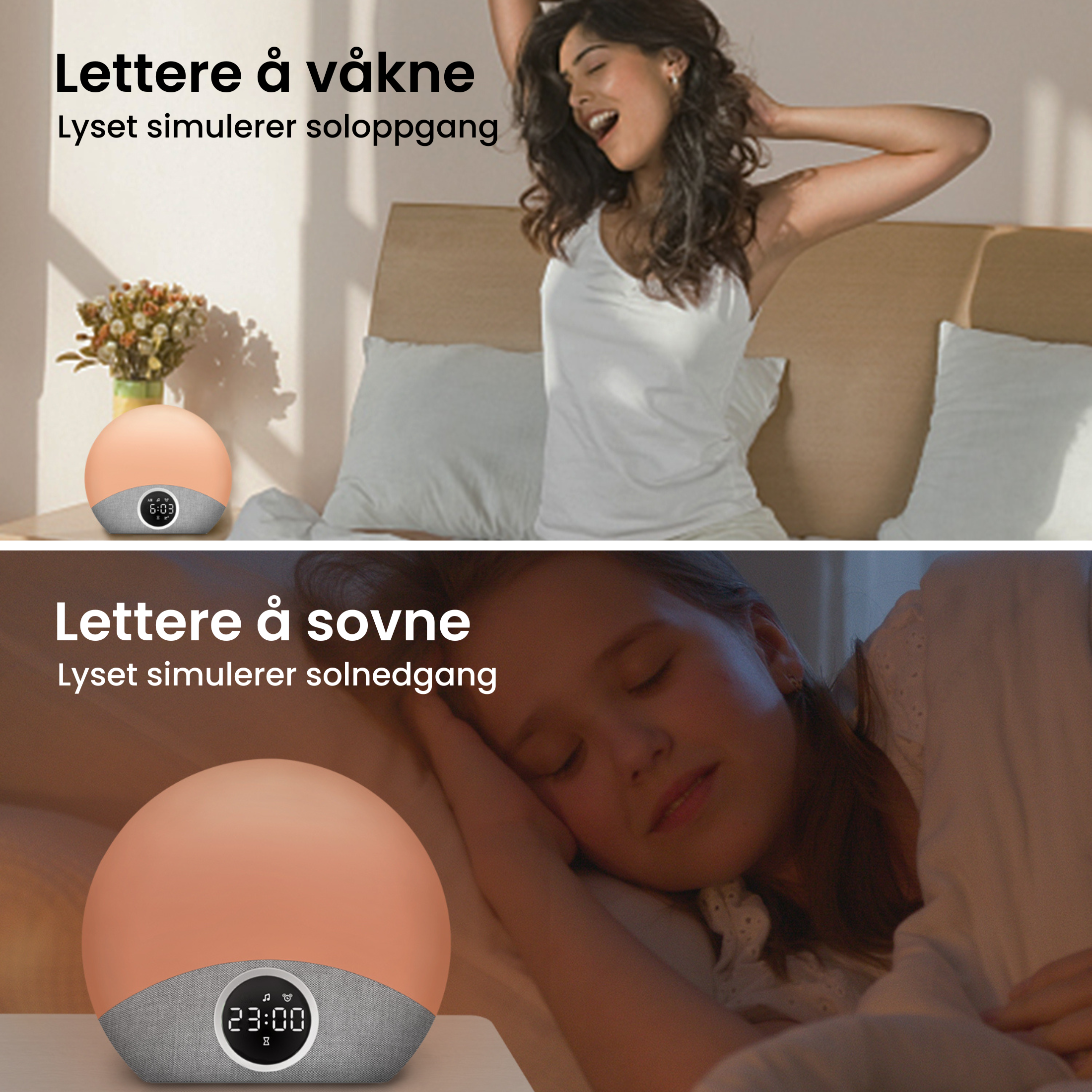 Lysro™ Vekkeklokke