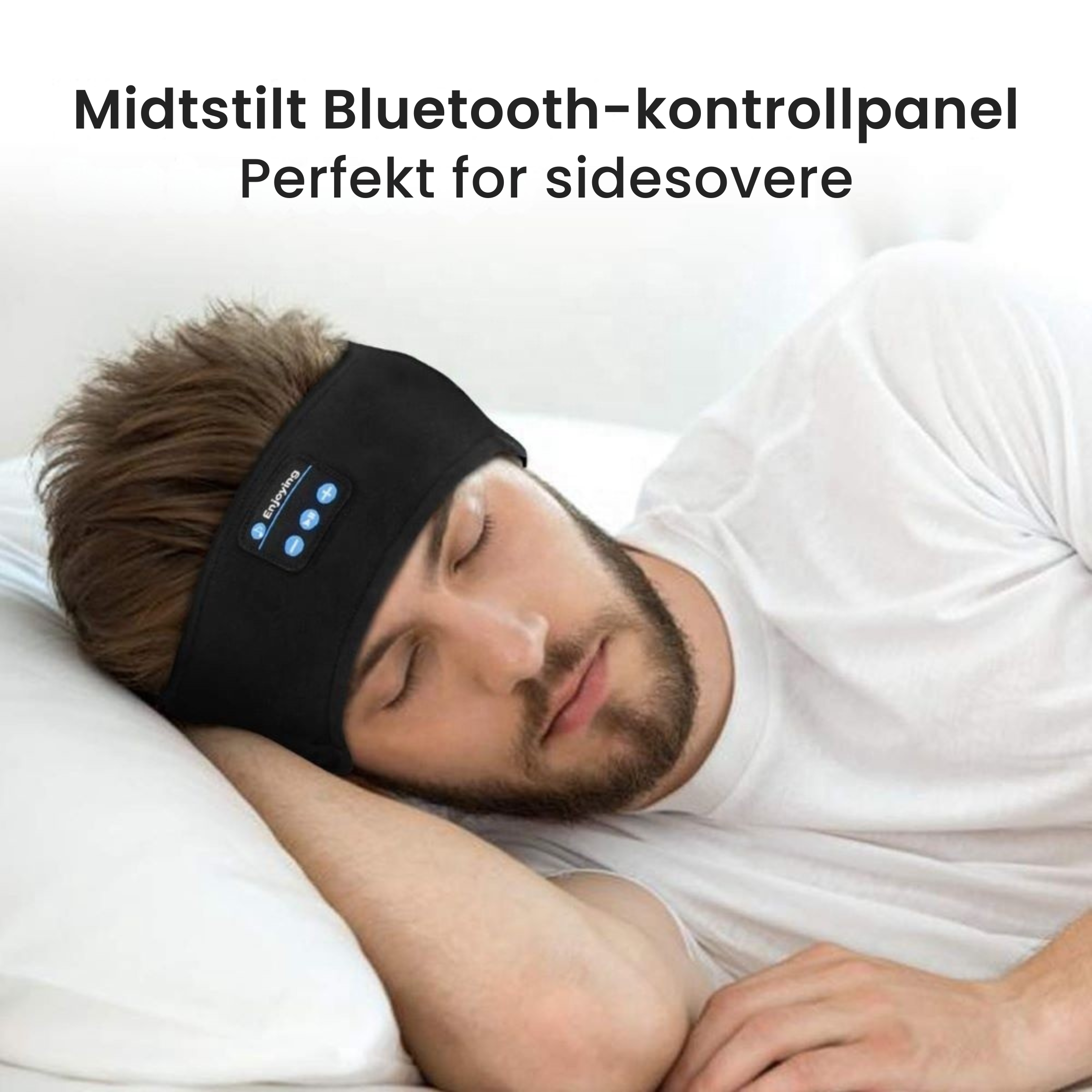 Lysro™ Søvn-Pannebånd med Bluetooth – Svart
