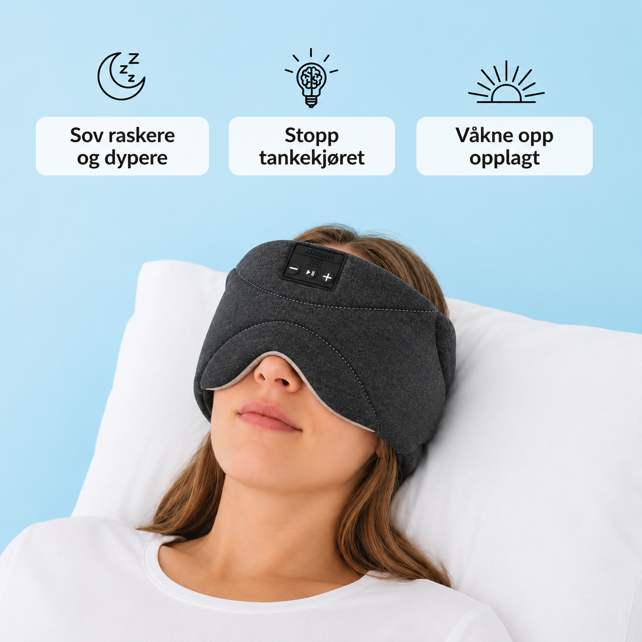 Lysro™ Sovemaske med Bluetooth