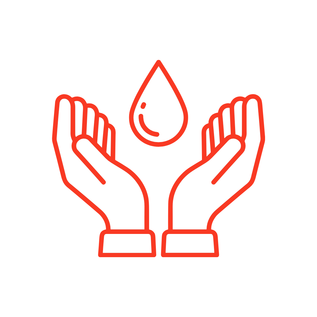 Three red arrows pointing downwards on a white background.